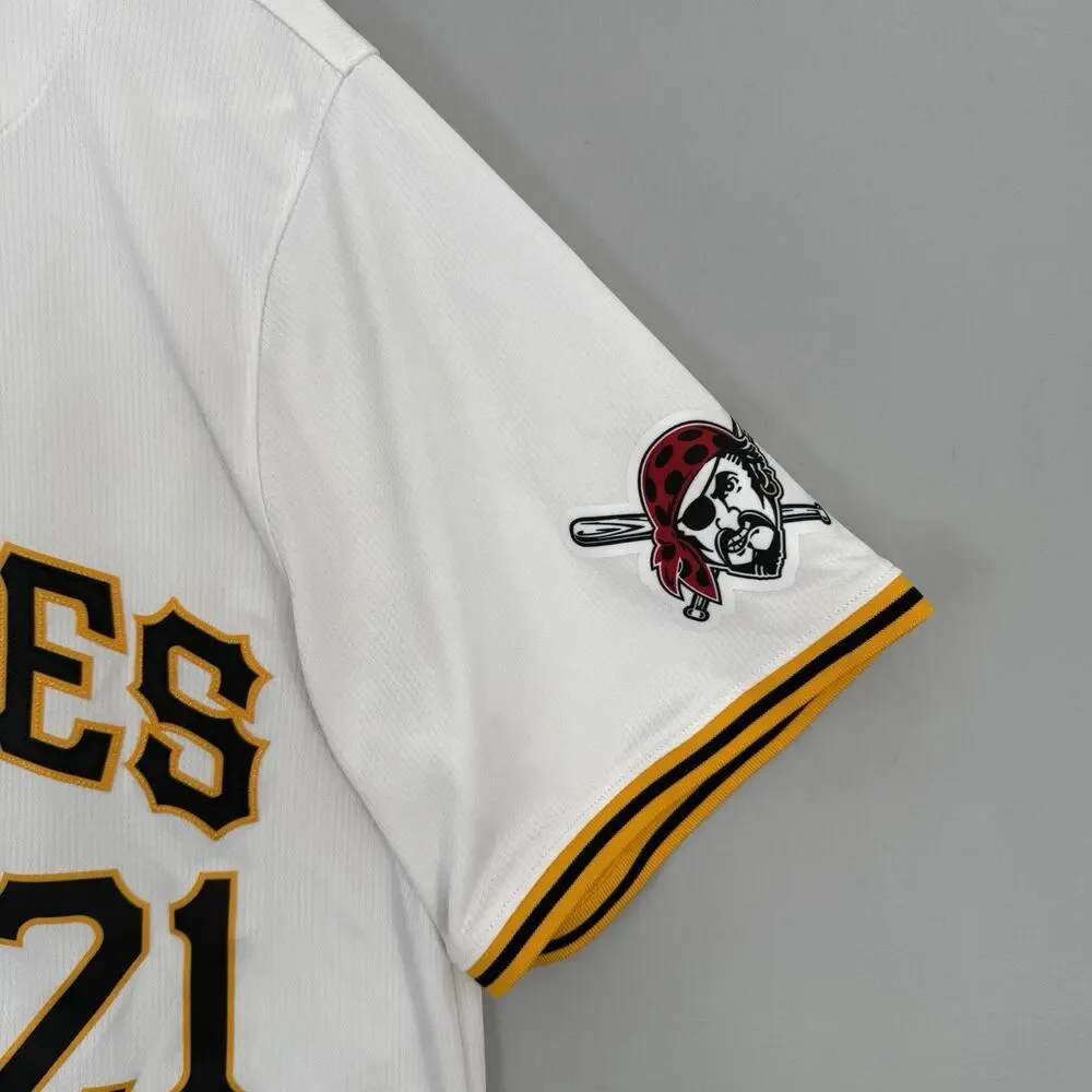Nike Pittsburgh Pirates Roberto Clemente #21 White MLB Baseball Jersey Sz Medium